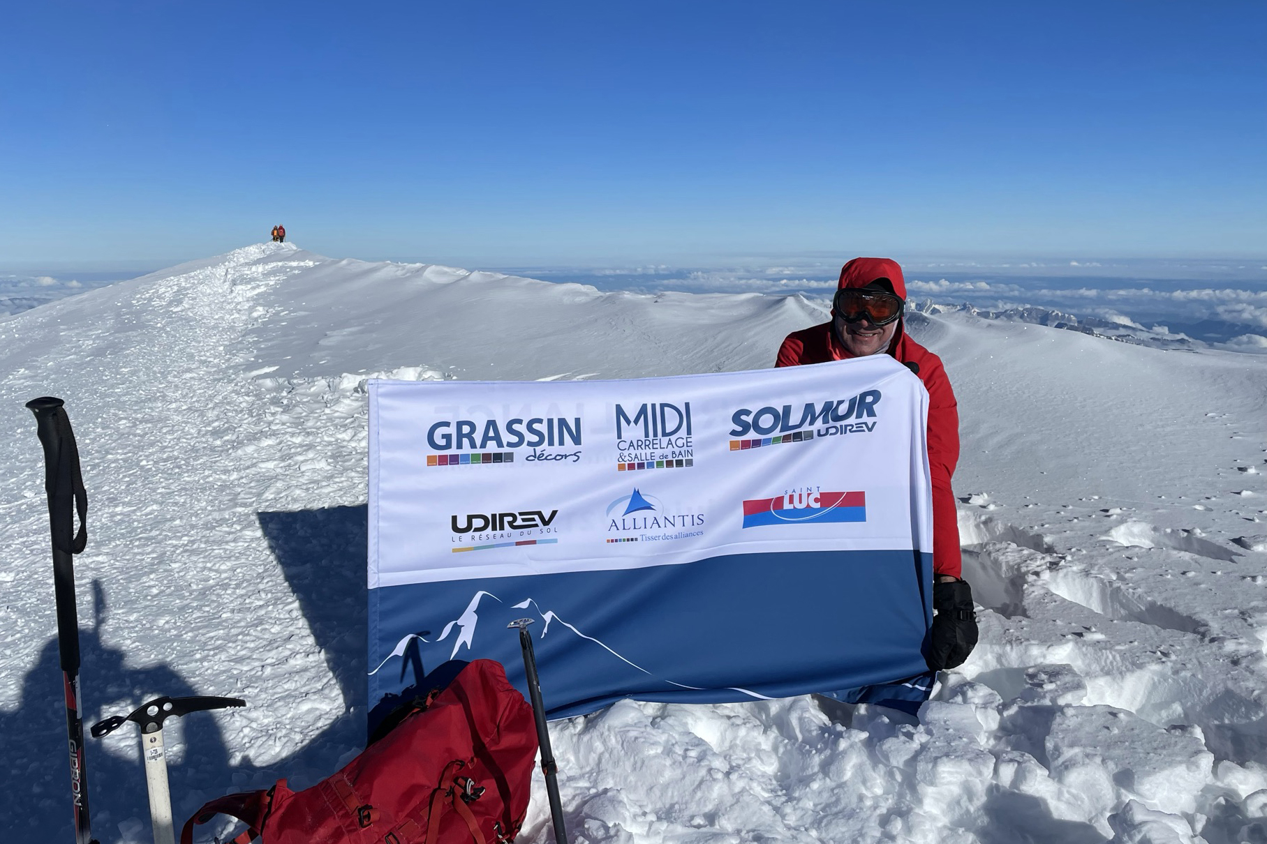 Philippe POUJOL - au sommet du Mont Blanc